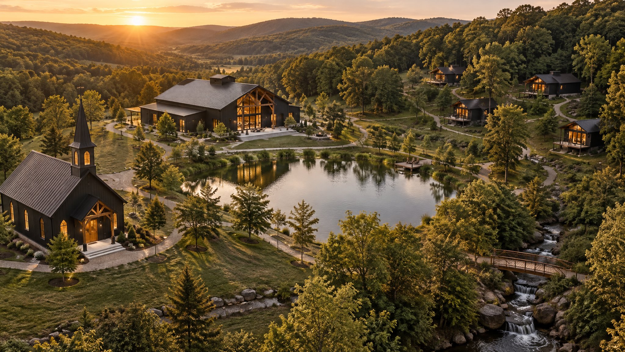Aerial concept rendering of the A Place for Him property